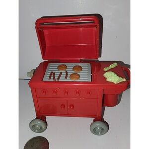 2002 Fisher Price Loving Family Dollhouse Grill‎ Cooking